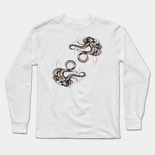 2 octopus with tentacles Long Sleeve T-Shirt